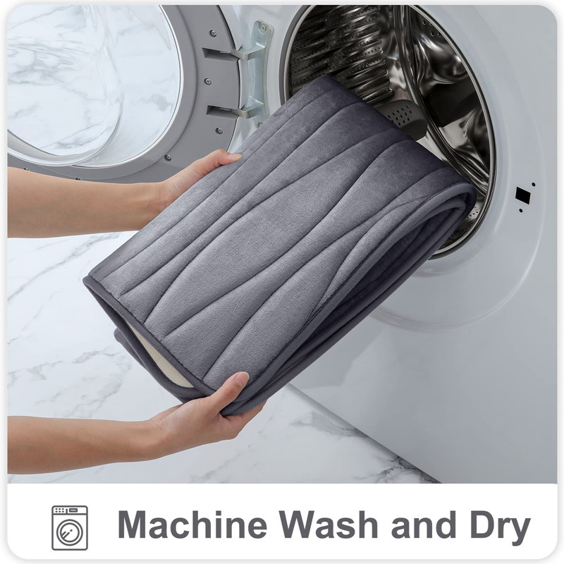 Homaxy Memory Foam Μπάνιου Χαλάκι μπάνιου τουαλέτας Αντιολισθητικό απορροφητικό χαλί κουζίνας Σαλόνι Υπνοδωμάτιο Σπίτι Διακοσμητικό χαλί ποδιών