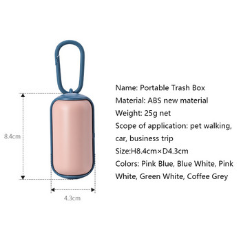Дозатор за торбички за изпражнения за домашни кучета-Екологична торбичка за изпражнения за домашни любимци-Чанти за кучешки боклук Държач за носене-Принадлежности за домашни любимци Доставки за торбичка за изпражнения