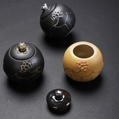 Keramikas urnas Pelni Melno pelnu Urna Aizzīmogota Kremēšana Apbedīšana Piemiņa cilvēka mājdzīvniekam Memoriāls Piemērots Mājas Kamīni Apbedījums