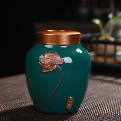 2021. gada jauns urna mājdzīvnieks, tīri, ar rokām apgleznoti, celadona krāsns aizzīmogoti podi He Yun dzīvnieku suņu spalva putnu pelnu kremācijas suvenīrs