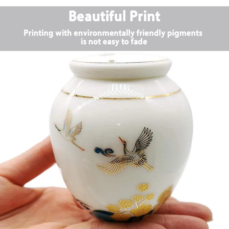 MySudui Spomen urna za kućne ljubimce Keramička mali kućni ljubimac preminuo Kremiranje Otporan na vlagu Spomenik mačkama i psima Zapečaćena vrhunska gravura na urnama