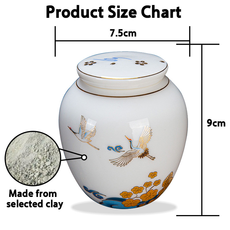 MySudui Spomen urna za kućne ljubimce Keramička mali kućni ljubimac preminuo Kremiranje Otporan na vlagu Spomenik mačkama i psima Zapečaćena vrhunska gravura na urnama