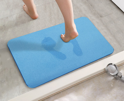 Neklizajuća prostirka za kupanje 30*40 cm Prostirka za kupaonicu od dijatomitne zemlje Brzo se suši Upijajuća prostirka Lako čišćenje Za djecu Starije Kupaonski tepih