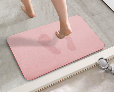 Neklizajuća prostirka za kupanje 30*40 cm Prostirka za kupaonicu od dijatomitne zemlje Brzo se suši Upijajuća prostirka Lako čišćenje Za djecu Starije Kupaonski tepih