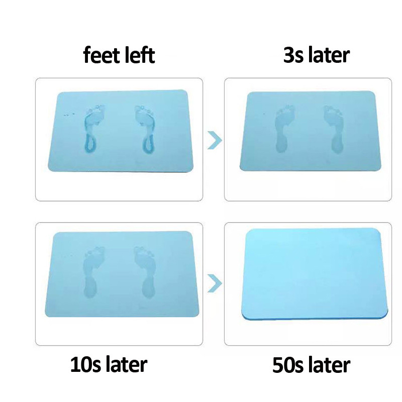 Neklizajuća prostirka za kupanje 30*40 cm Prostirka za kupaonicu od dijatomitne zemlje Brzo se suši Upijajuća prostirka Lako čišćenje Za djecu Starije Kupaonski tepih