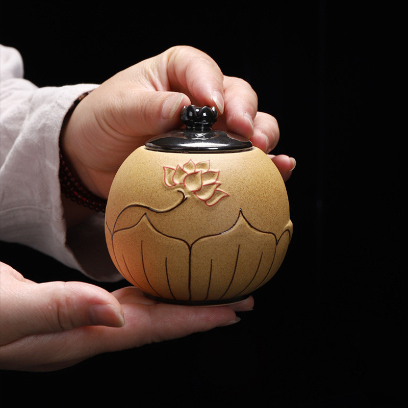 Crne urne za keramiku Pepeo Zapečaćena kremacija Pogreb Uspomena za uspomenu na kućne ljubimce Prikladna kućna ognjišta Pogrebna urna od pepela