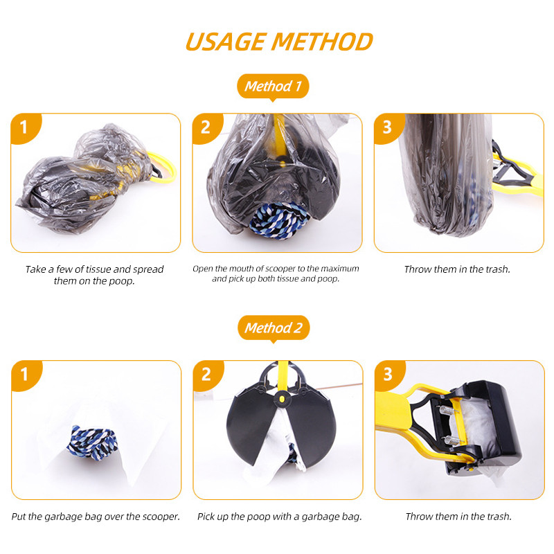 Mosodo kašičica za kakicu s dugom ručkom, prijenosni sakupljač psećeg izmeta Lopata za sakupljanje mačjeg otpada Pick Up Pooper Scooper Alati za čišćenje na otvorenom