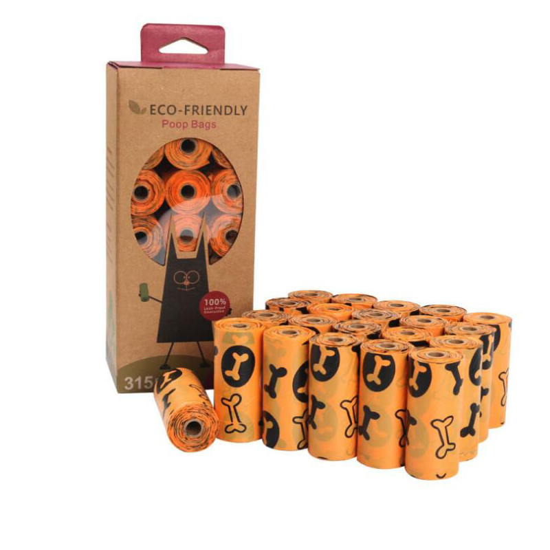 Biorazgradiva vrećica za pseći izmet kućnih ljubimaca 21/16 rola /1 kutija Zelena Zaštita okoliša Vreća za mačji otpad Potrepštine za unutarnje vanjsko čišćenje