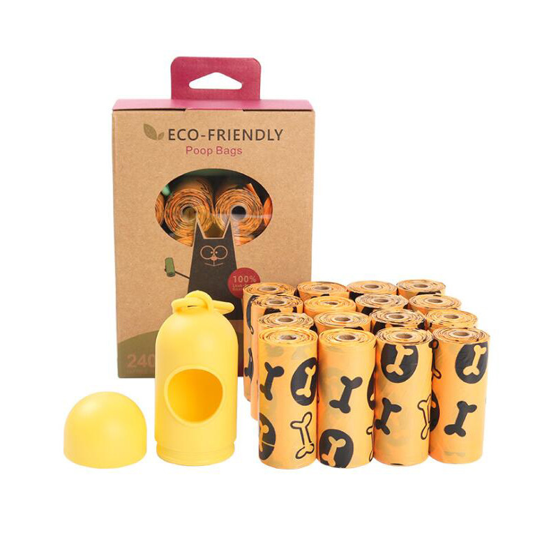 Biorazgradiva vrećica za pseći izmet kućnih ljubimaca 21/16 rola /1 kutija Zelena Zaštita okoliša Vreća za mačji otpad Potrepštine za unutarnje vanjsko čišćenje