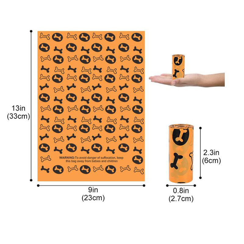 Biorazgradiva vrećica za pseći izmet kućnih ljubimaca 21/16 rola /1 kutija Zelena Zaštita okoliša Vreća za mačji otpad Potrepštine za unutarnje vanjsko čišćenje