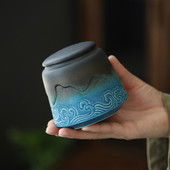 Urna za pogrebni pepeo za kremiranje ljudi Držač za pepeo kućnih ljubimaca Pepeo za uspomene na prijatelja Keramičke urne Kovčeg za urnu za psa, mačku, pticu