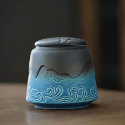 Urna za pogrebni pepeo za kremiranje ljudi Držač za pepeo kućnih ljubimaca Pepeo za uspomene na prijatelja Keramičke urne Kovčeg za urnu za psa, mačku, pticu