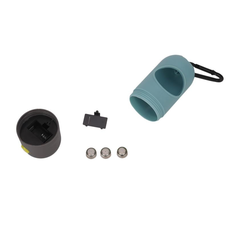 Razgradivi dozator vrećica za pseći izmet Prijenosno LED svjetlo za kućne ljubimce Dozator vreća za otpad Pilule Kutija za smeće u obliku metka Pribor za čišćenje