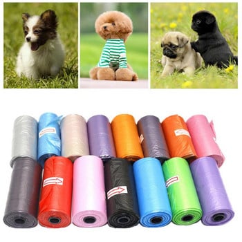 1 Roll Dog Poop Bag Pet Pick Up Dispenser Συλλέκτης κουταβιών Cat Pooper Scoop Θήκη Σακούλα σκουπιδιών Καθαρισμός κατοικίδιων σε εξωτερικούς χώρους Προμήθειες