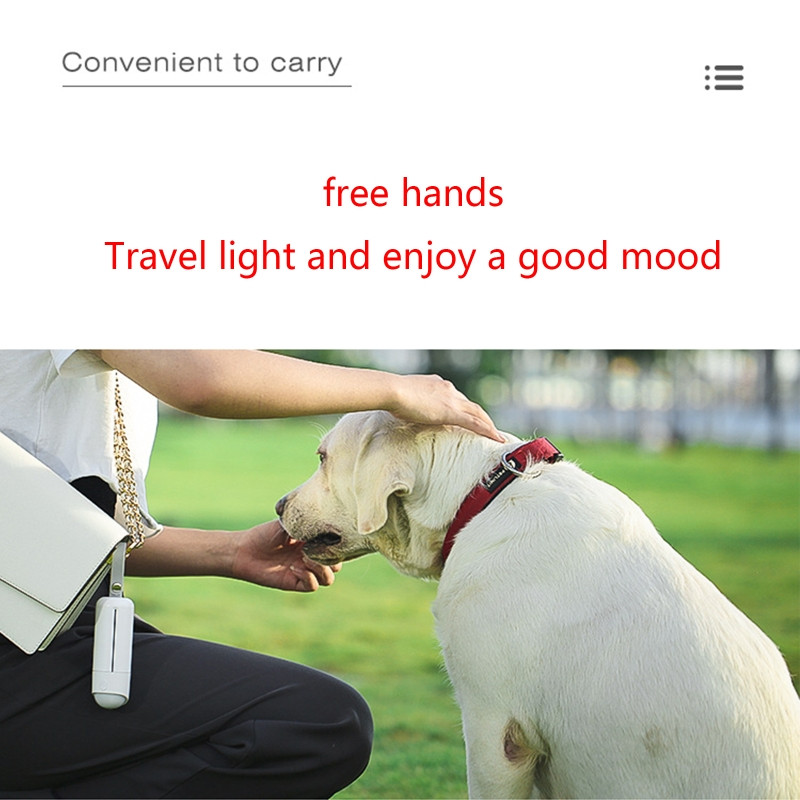 Organizator držač vrećica za pseći izmet s LED svjetiljkom Dozator vrećica za pseći izmet za povodac za kućne ljubimce USB punjivo svjetlo