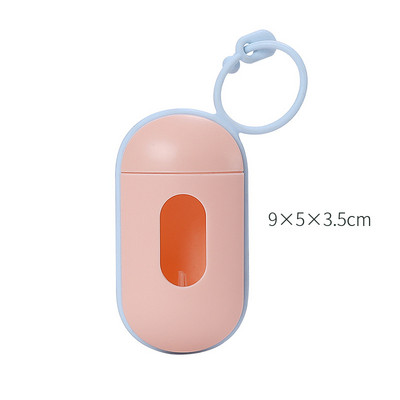 Šareni prijenosni držač vrećica za pseći izmet s karabinerom Dozator vrećica za kućne ljubimce Boja Zabavan ABS materijal Jednostavan za rukovanje Izdržljiviji