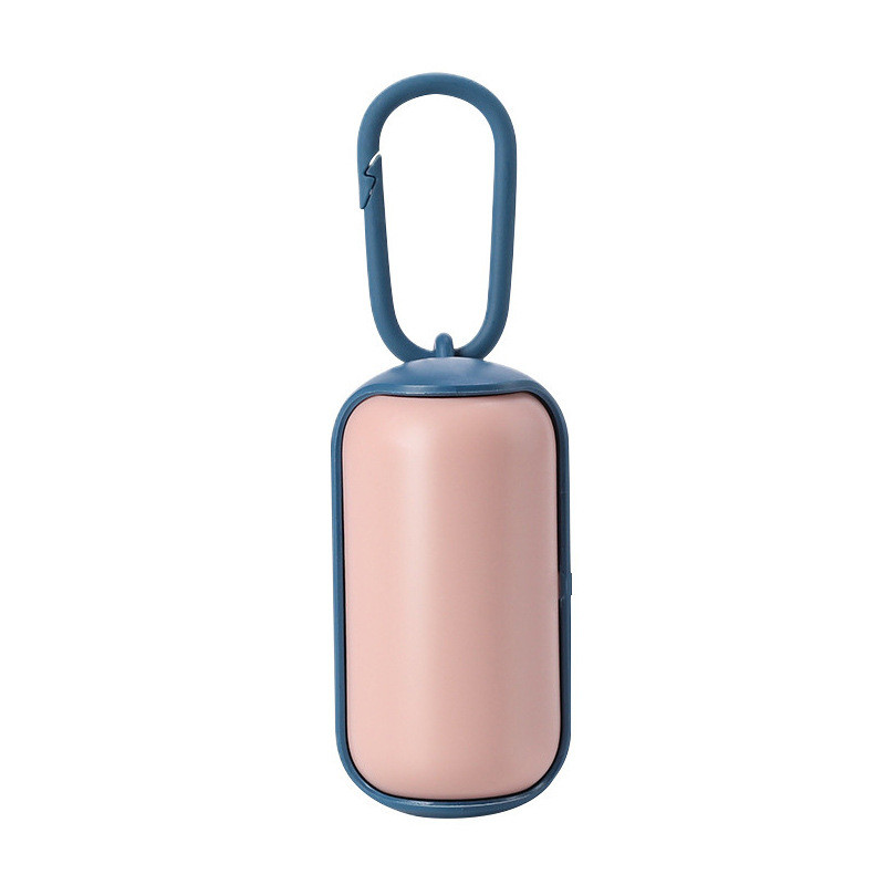 Šareni prijenosni držač vrećica za pseći izmet s karabinerom Dozator vrećica za kućne ljubimce Boja Zabavan ABS materijal Jednostavan za rukovanje Izdržljiviji