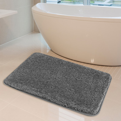 Debela plišana kupaonska prostirka Neklizajuća kupaonska prostirka Mekana mikrofibra koja upija vodu, čupava kupaonska prostirka Periva u perilici WC kupaonska prostirka