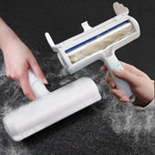 Naminių gyvūnėlių plaukų šalinimo priemonė Chom Chom volelis šunų kačių plaukams šalinti nuo baldų Savaime išsivalantis pūkelių įrankis naminių gyvūnėlių kailių valiklis šunų priedai