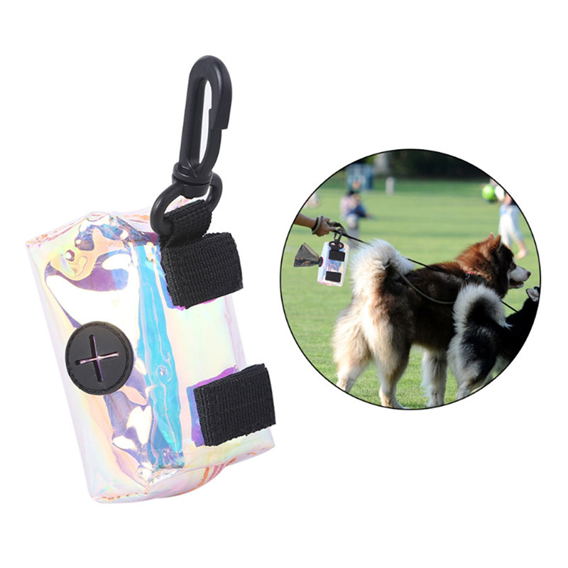 Suņu izkārnījumu maisa turētājs pavadas stiprinājumam Atkritumu maisa dozators pavadai Piemērots lielākajai daļai suņu pavadas, kas ir pārnēsājama, lai pastaigātos bez rokām