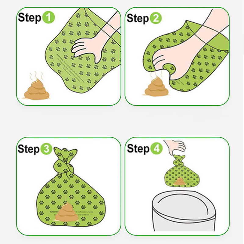 Biorazgradive vrećice za pseći izmet Vrećica s mirisnom biobazom u rinfuzi Razgradive vrećice za mačji izmet Ekološki prihvatljivi psi Kući na otvorenom Čisti pribor za kućne ljubimce