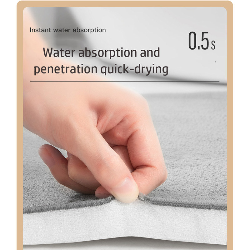 Īpaši absorbējošs vannas paklājs Atmiņas putu paklājs Neslīdošs vannas istabas paklājs Mīksts vannas sānu zonas paklāji dušas istabas durvju paklājs tualetes pēdu paliktnis