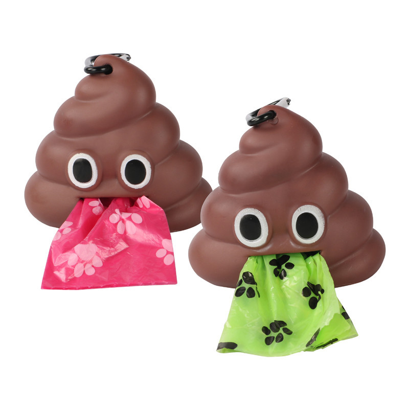 Dozator vrećica za otpad od kućnih ljubimaca Vrećica za izmet Psi Mačke Nosač smeća Utovarivač Alat za čišćenje Proizvodi U obliku izmeta Vanjski prijenosni skupljač otpada