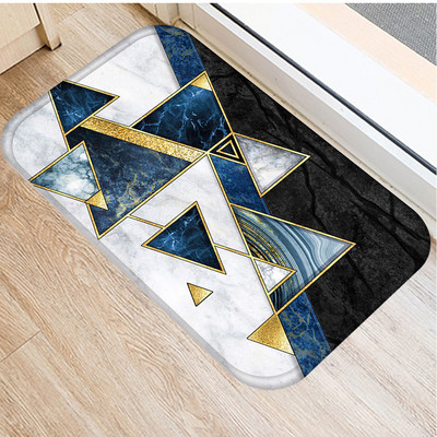 Moderns marmors ar zelta līnijām Grīdas paklāji Taisnstūris Flaneļa Mini Paklāji Dekoratīvie Pretslīdes Virtuves Vannas Priekšnama Durvju Paklājiņi