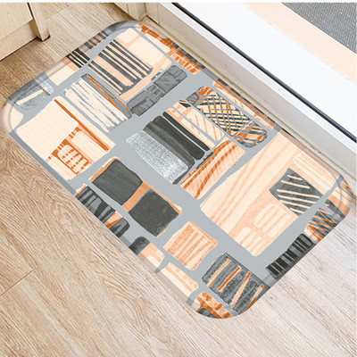 Moderns marmors ar zelta līnijām Grīdas paklāji Taisnstūris Flaneļa Mini Paklāji Dekoratīvie Pretslīdes Virtuves Vannas Priekšnama Durvju Paklājiņi