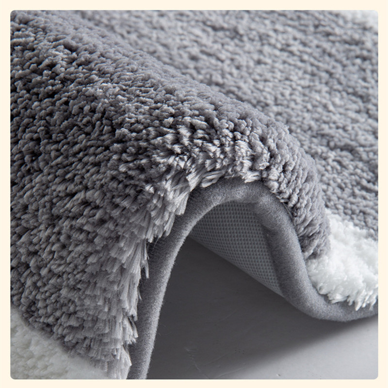 Mūsdienīgs vannas istabas paklājiņš, biezs vannas paklājs, tualetes izlietne, vannas sānu grīda paklājs, ieejas durvju paklājs dušas telpai 40 * 60 50 * 80 cm