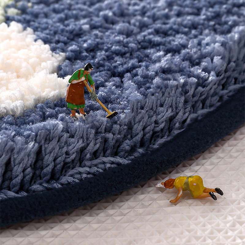 Otirač za kupanje u tuš kabini Prostirka od mikrovlakana Upijajuća neklizajuća prostirka za noge Mekana i udobna plišana otirač za kupaonska vrata Tepih