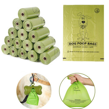 Pet Dog Poop Bags Dispenser Συλλέκτης Σακούλα σκουπιδιών Puppy Cat Pooper Bag Scooper Rolls Καθαρά κατοικίδια προμήθειες Βιοδιασπώμενα