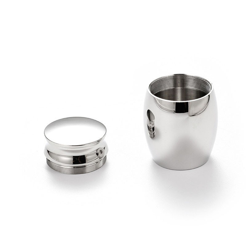 Nerūsējošā tērauda mini urna pelniem Metāla urna Pet Box Pelnu kremēšana bēru urna cilvēku kremēšanai Urnas Suņi Piemiņas bēres