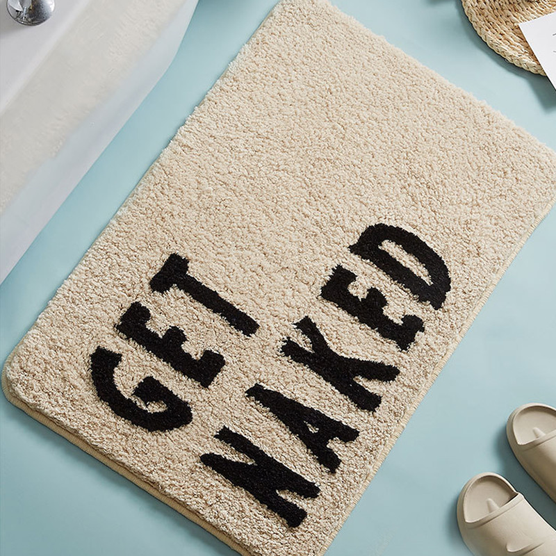Nordic Shaggy Kupaonska prostirka Tepih za upijanje vode Neklizajuća podloga za noge WC umivaonik Tepih Mekana plišana podna prostirka