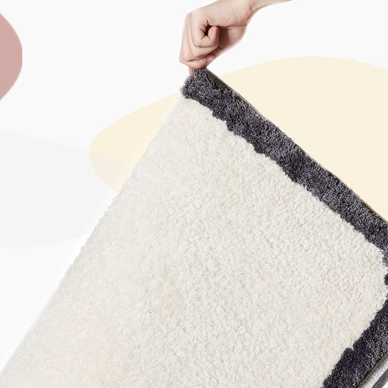 Nordic Shaggy Kupaonska prostirka Tepih za upijanje vode Neklizajuća podloga za noge WC umivaonik Tepih Mekana plišana podna prostirka