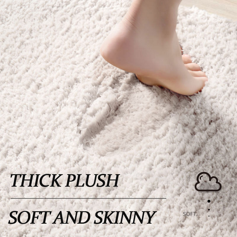 Nordic Shaggy Kupaonska prostirka Tepih za upijanje vode Neklizajuća podloga za noge WC umivaonik Tepih Mekana plišana podna prostirka