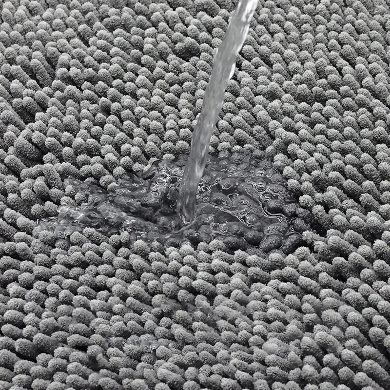 Set od 3 kupaonske prostirke za kupaonicu Set mekanih neklizajućih prostirki od šenile 3 kom Kupaonski tepih Upijajući tepih za tuširanje Pod WC školjke