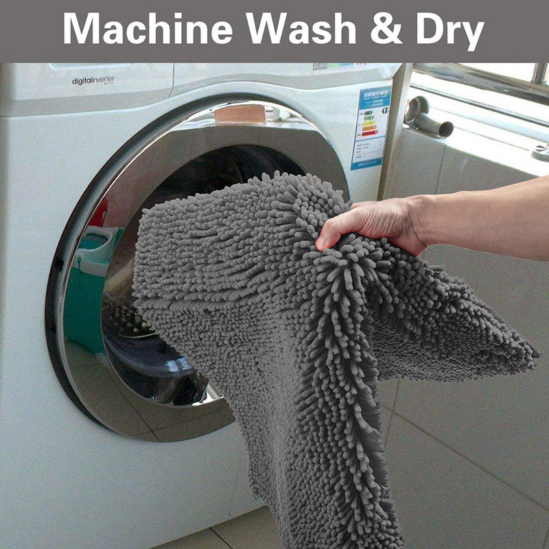 Set od 3 kupaonske prostirke za kupaonicu Set mekanih neklizajućih prostirki od šenile 3 kom Kupaonski tepih Upijajući tepih za tuširanje Pod WC školjke