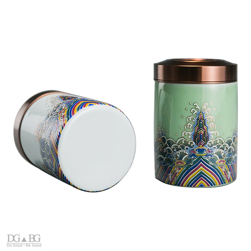 Keramika Emaljas Pelni Urna Zelta stieple Krāsaina emalja Alvas sakausējums Pārsegs Aizzīmogots Mājdzīvnieks Kremēšana Pelnu piemiņa mazo dzīvnieku suņu memoriāls