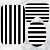 Nordic Black White ģeometriskais vannas paklājiņš Skandināvijas svītrains Chevron Quatrefoil vannas istabas paklāja paklājs tualetes dušas paklājiņiem