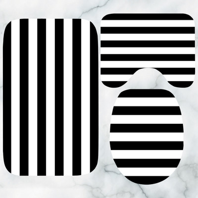 Nordic Black White ģeometriskais vannas paklājiņš Skandināvijas svītrains Chevron Quatrefoil vannas istabas paklāja paklājs tualetes dušas paklājiņiem