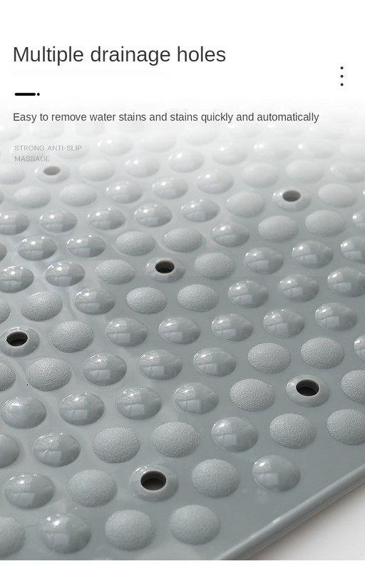 Ovalne PVC protuklizne prostirke za kupanje Meka tuš Kupaonska masažna prostirka Vakumska čašica Neklizajuća kada Tepih Brušenje Podna prostirka od kamena za noge