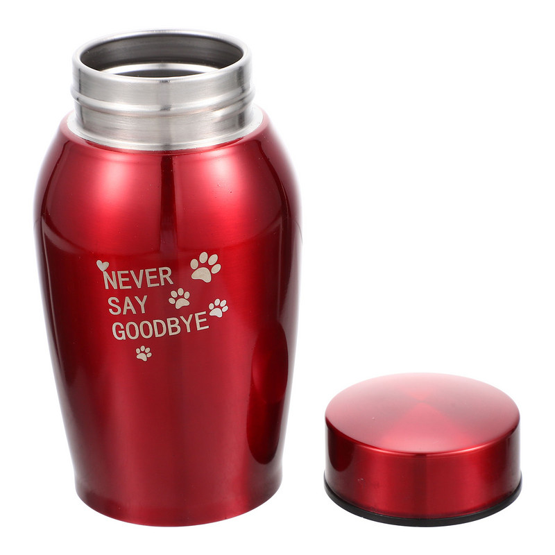 Urna Pepeo za kućne ljubimce Memorijal za kremiranje pasa Urne za uspomene Kutija Metalni pogreb Čelični pepeo Mačka Mali psi Pepeo za životinje Lijes mačke