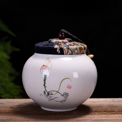 Poklopac, bijela porculanska urna za kućne ljubimce, mačka, pas, japanska velika komemorativna posuda, visoka bijela porculanska urna za kremiranje s dvostrukim pečatom za kućne ljubimce