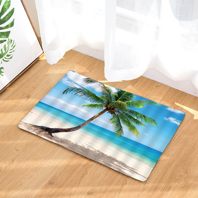 Protuklizna prostirka za kupaonicu Smiješne morske školjke za plažu 3D ispisana prostirka za kupaonicu Podni tepih Flanelski tepih za WC Otirač 45*75CM i 40*60CM