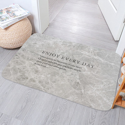 Crno zlato Mramorna protuklizna prostirka za kupaonicu Moderna podloga za prostirku s upijajućim slovima Spavaća soba Kuhinja Interijer Otirač Perivi tepih Kućni