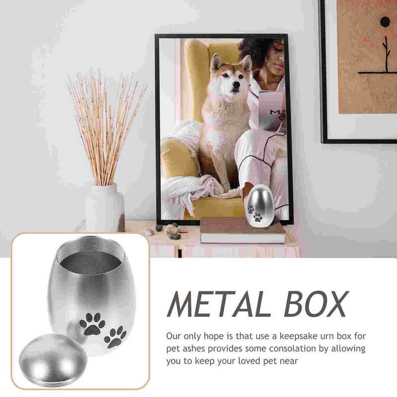 Urna Mājas suns Piemiņas piemiņa Kremēšana Pelnu Urnas Kaķu Metāla Apbedīšanas Kaste Urnas Para Adultos Humanas Zārks Cenīzes Konteiners