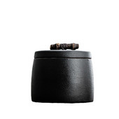 crna keramika Posuda za urnu za uspomenu za pepeo Memorijal za kućne ljubimce Urne za kremiranje Keramički pogreb za pepeo Pas mačka