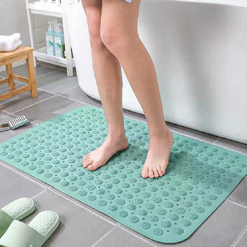 Нехлъзгаща се PVC мека масажна постелка за баня Подложка за душ с вендуза Неплъзгаща се постелка за баня