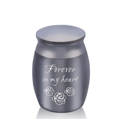 Forever in My Heart kremācijas urnas, pelnu piemiņa, rožu ziedu piemiņas mini urna bēru urna 30x40 mm